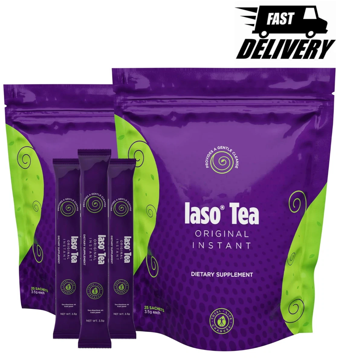 TLC Total Life Changes IASO Herbal Tea Month/Year - 25. PACK OF 2
